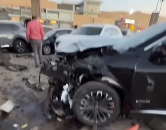 حادث معرض سيارات الدائري